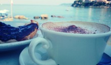 Colazione con classica vista mattutina