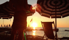 Tramonto in spiaggia