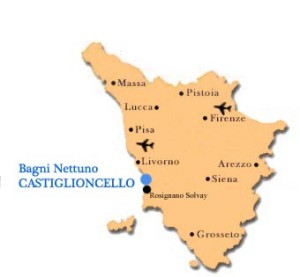 Mappa Castiglioncello in Toscana
