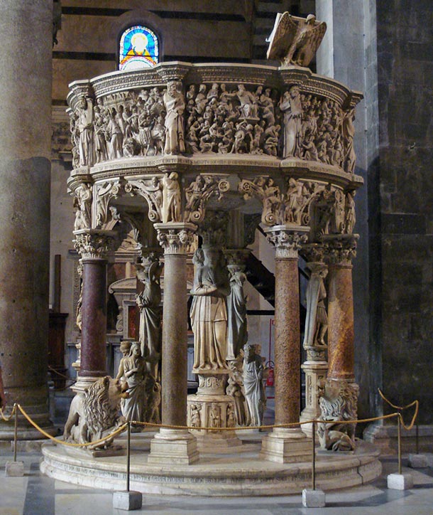 Pulpito del Duomo di Giovanni Pisano